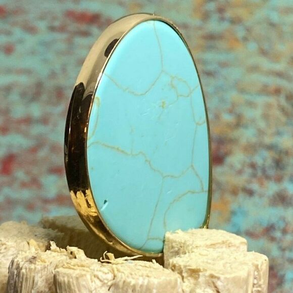 Teal Blue green gold Jasper Fall Necklace Beaded - Picture 12 of 12